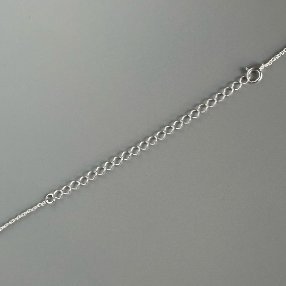 Sterling Silver Clavicle Heart Necklace - Picture 5 of 14